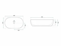 Discount Lavabo Sobre Encimera Amelia 45 White Lavabo