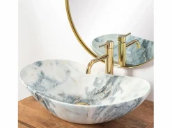 Rea Lavabo Sobre Encimera Royal Granit White