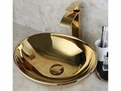 Rea Lavabo Sobre Encimera Sofia Gold Dorado