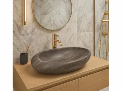 Hot Lavabo Sobre Encimera Roxy A Stone D. Grey Lavabo