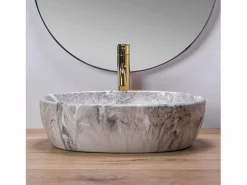 Rea Lavabo Sobre Encimera Lara Stone Beige