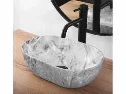 Rea Lavabo Sobre Encimera Amelia Mini Light Grey