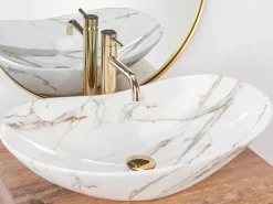 Rea Lavabo Sobre Encimera Royal Lava White