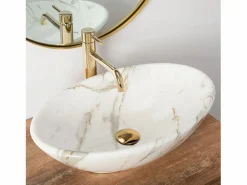Rea Lavabo Sobre Encimera Pamela Shiny Aiax White