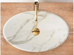 Rea Lavabo Sobre Encimera Pamela Shiny Aiax White