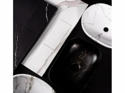 Rea Lavabo Sobre Encimera Amelia Marmo Shiny White Blanco