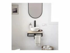 Hot Lavabo SOHO slim + lavabo + grifo + espejo Blanco