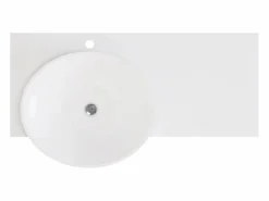 Shower & Design Lavabo suspendido de solid surface con toallero - 100 cm - YUMIKO