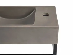 Hot Lavabo suspendido de cemento con soporte, Ancho 40 x 22 cm, UCHAMI Lavabo|Mueble De Aseo