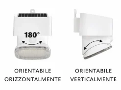 LED solar multifuncional/ajustable 2000lm IP65