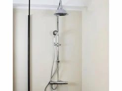 Essebagno Leeds columna de ducha sin mezclador cromada