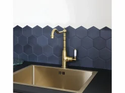 Clearance Essebagno Leeds mezclador para fregadero oro cepillado Dorado