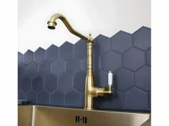 Clearance Essebagno Leeds mezclador para fregadero oro cepillado Dorado
