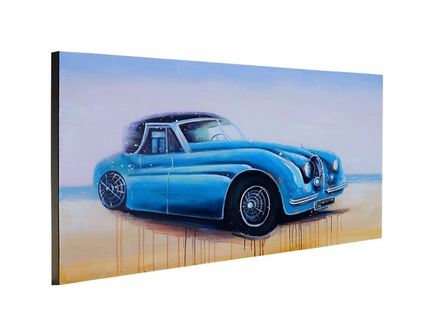 Best Óleo coche vintage pintado a mano Cuadro