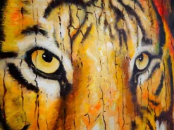 MCW Óleo tigre pintado a mano