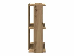 Online Librería 3 niveles madera ingeniería roble artesanal 60x30x80cm Librería