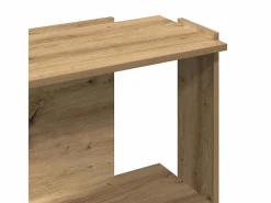 Online Librería 3 niveles madera ingeniería roble artesanal 60x30x80cm Librería