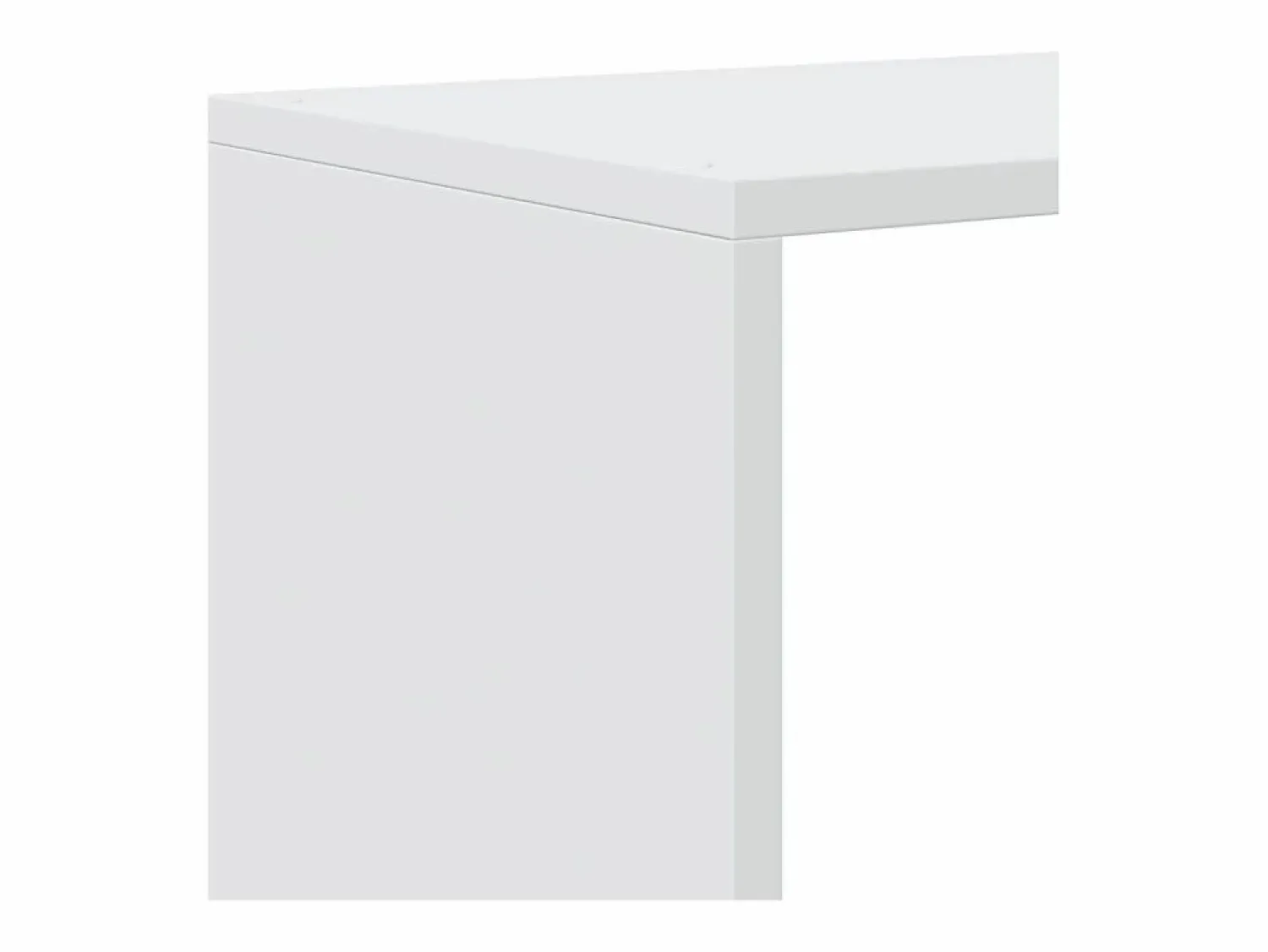 vidaxl Librería biombo de 3 niveles, blanca, 99x29x99 cm, madera de ingeniería Blanco