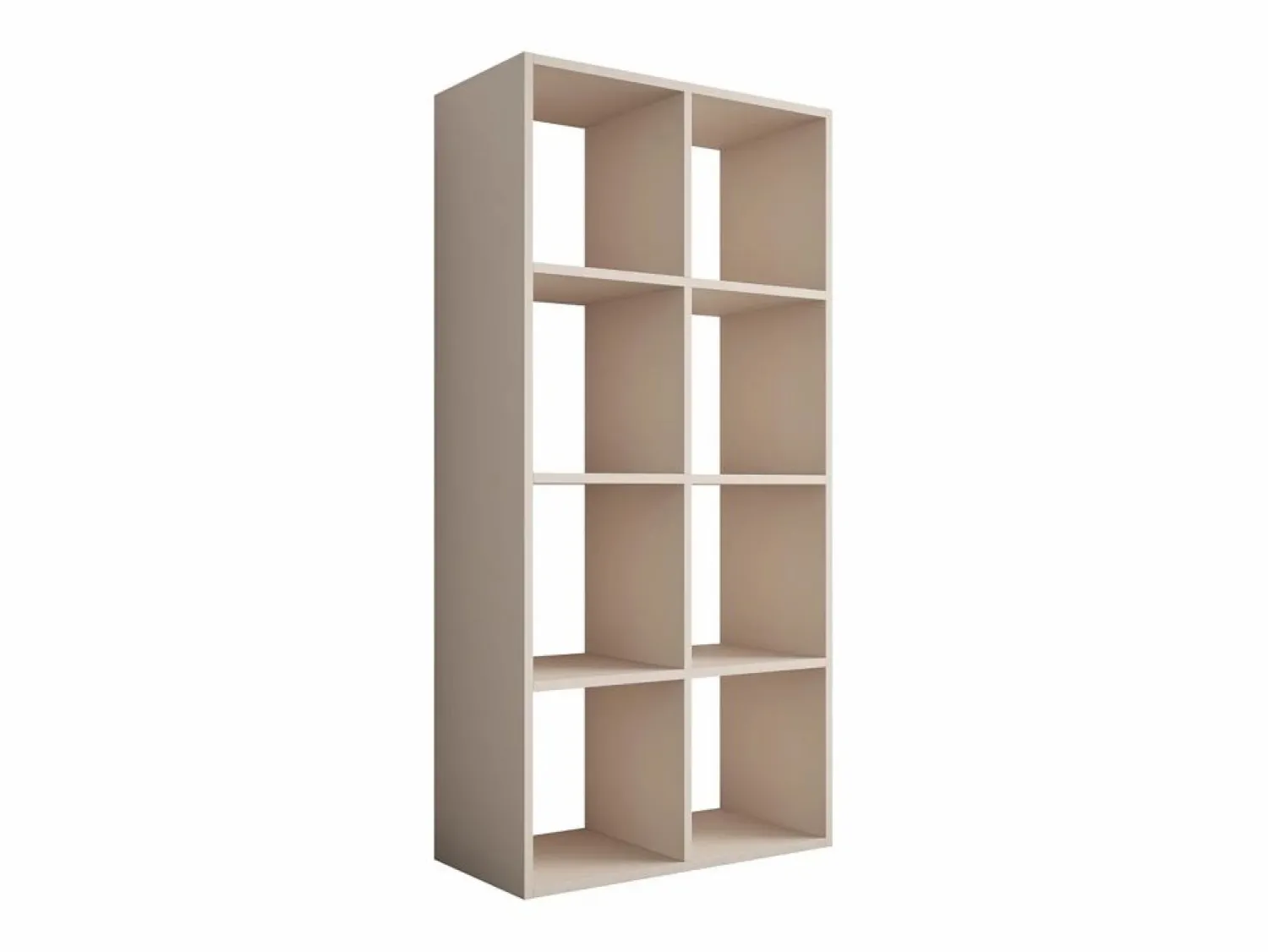 Librería con 8 compartimentos – color: cachemira – 147 × 74 × 30 cm, vertical u horizontal