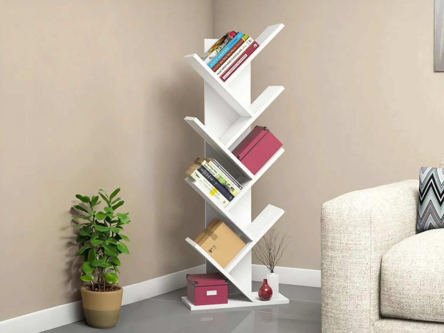Clearance Librería con 7 estantes - Color: - ASINALI Librería
