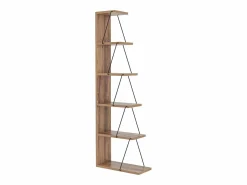 Outlet Librería con 5 estantes - Natural y negro - DELORY Librería