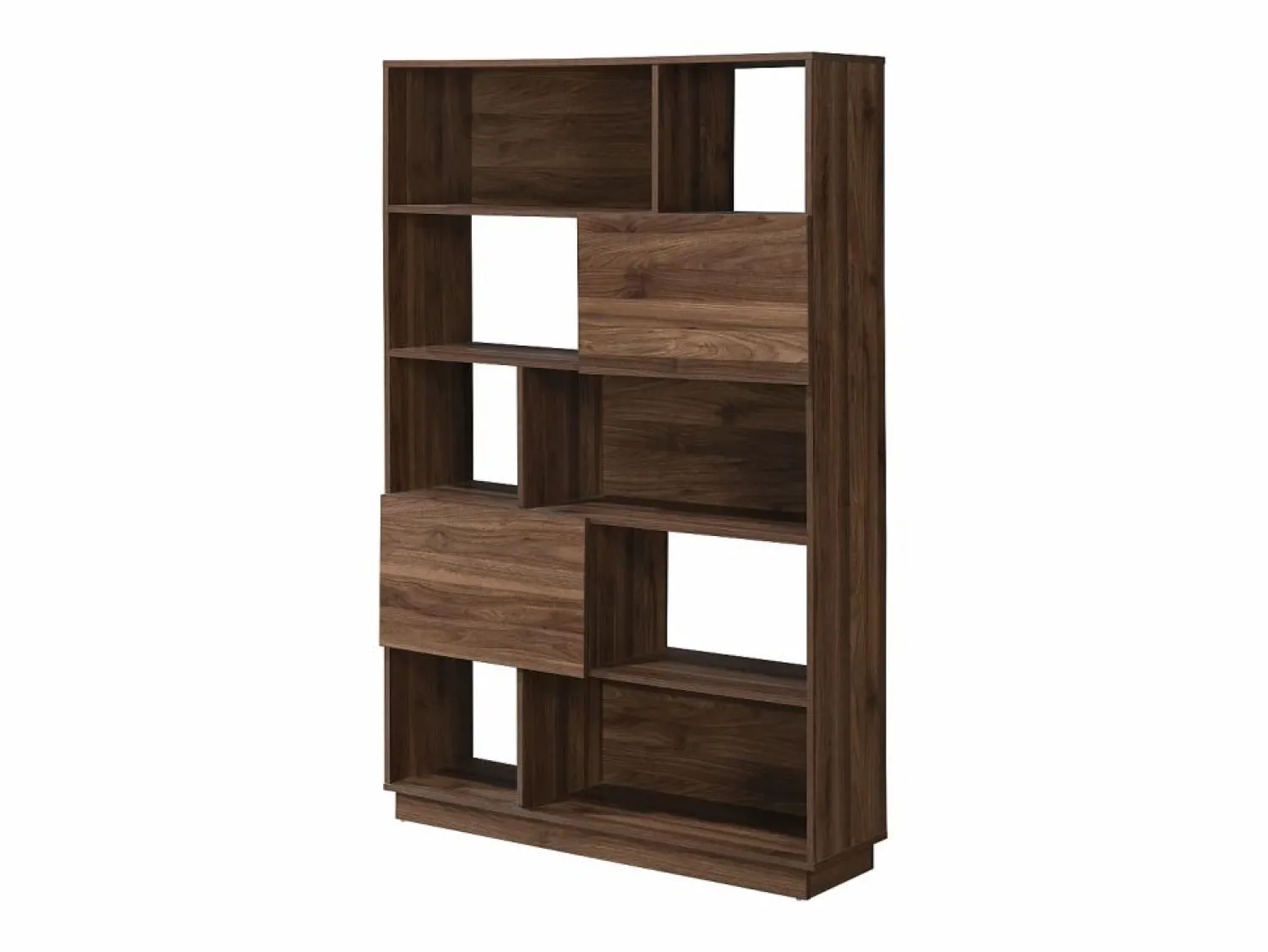 Sale Vente-unique Librería con 2 puertas y 8 estantes - Natural oscuro - CEVANIA Color natural oscuro
