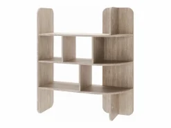 Librería con estantes abiertos – 120 cm – Efecto roble – CONTLE Librería