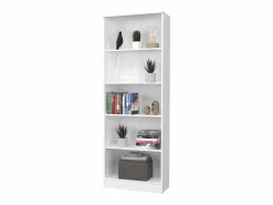 New Librería haaus Flint, 4 estantes, , 70 x 32 x 196 cm Blanco