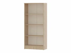 Librería haaus Flint, 3 estantes, Roble Sonoma, 70 x 32 x 159 cm