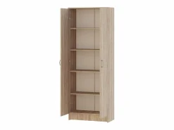 Hot Librería haaus Flint, 2 puertas, Roble Sonoma, 70 x 32 x 196 cm Consola Escritorio