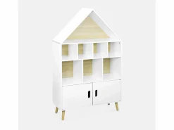Online Librería infantil de madera con 8 compartimentos y 2 puertas Estantería