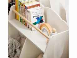 Discount Sobuy Librería Infantil Pequeño para Niños con 1 Estantería y 2 Compartimentos Organizador de Juguetes y Libros para Niños KMB100-K-W ES Blanco
