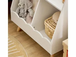 Discount Sobuy Librería Infantil Pequeño para Niños con 1 Estantería y 2 Compartimentos Organizador de Juguetes y Libros para Niños KMB100-K-W ES Blanco