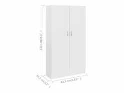 Librería madera de ingeniería 82,5x30,5x150 cm Vitrina