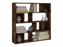 Librería/Separador de ambientes Roble Ahumado 105x24x102 cm