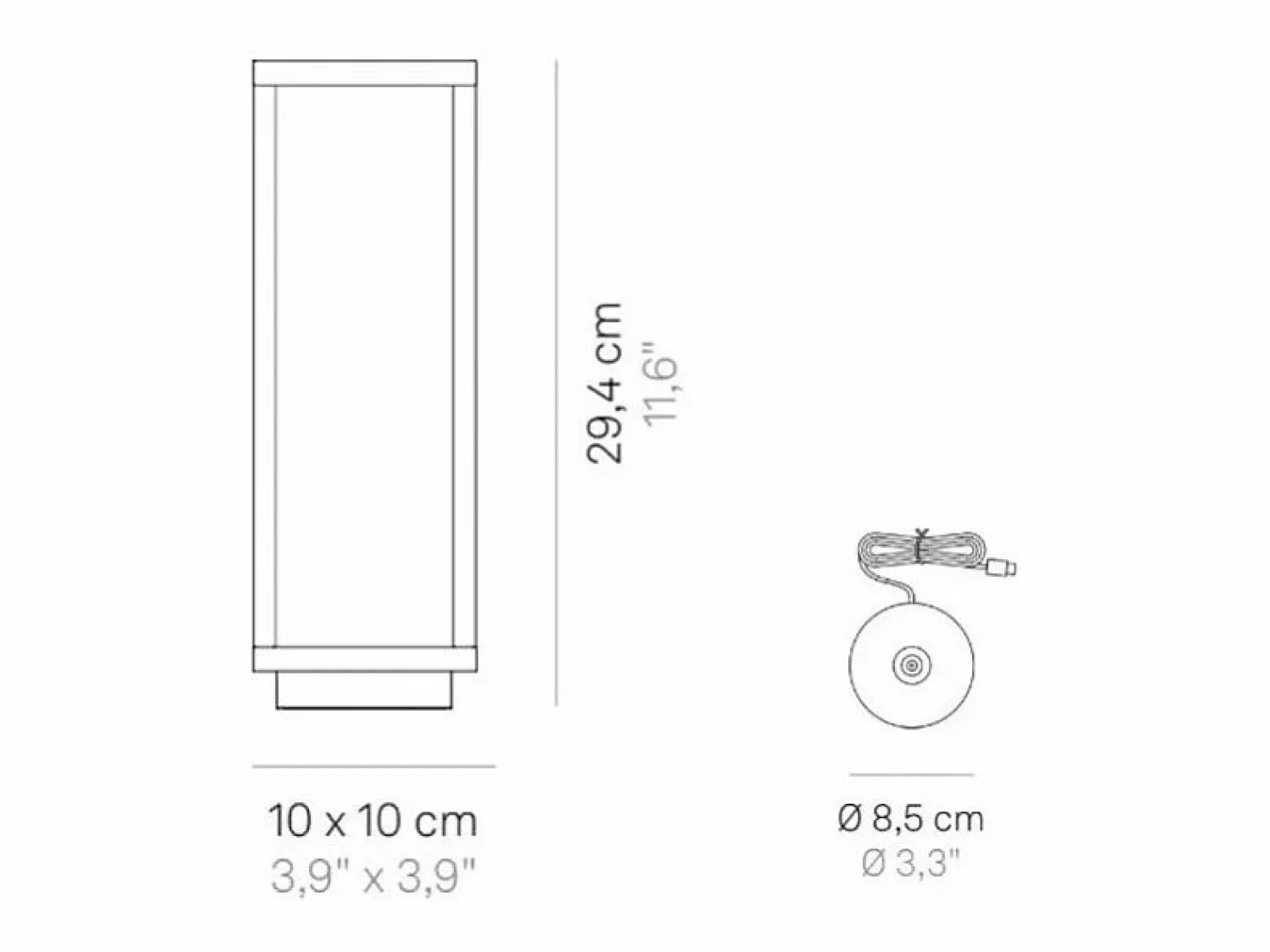 Discount Linterna Corten para el hogar, 2,2 W, LED, batería, IP54, color azafrán Iluminación Exterior