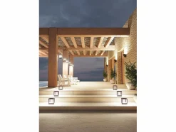 Linterna solar con visera LED de 3,5 W, funciona con pilas, IP54 Corten