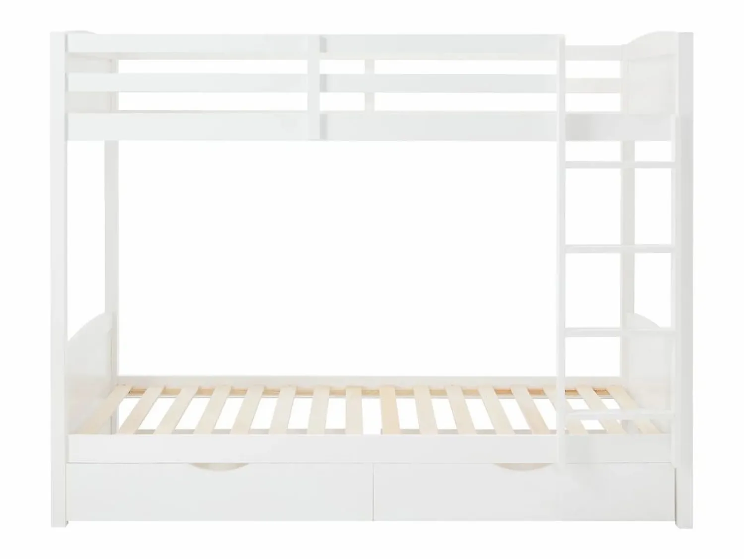 Online Litera 2 x 90 x 200 cm con 2 cajones en pino y MDF + colchones - LIMODARA Cama Litera