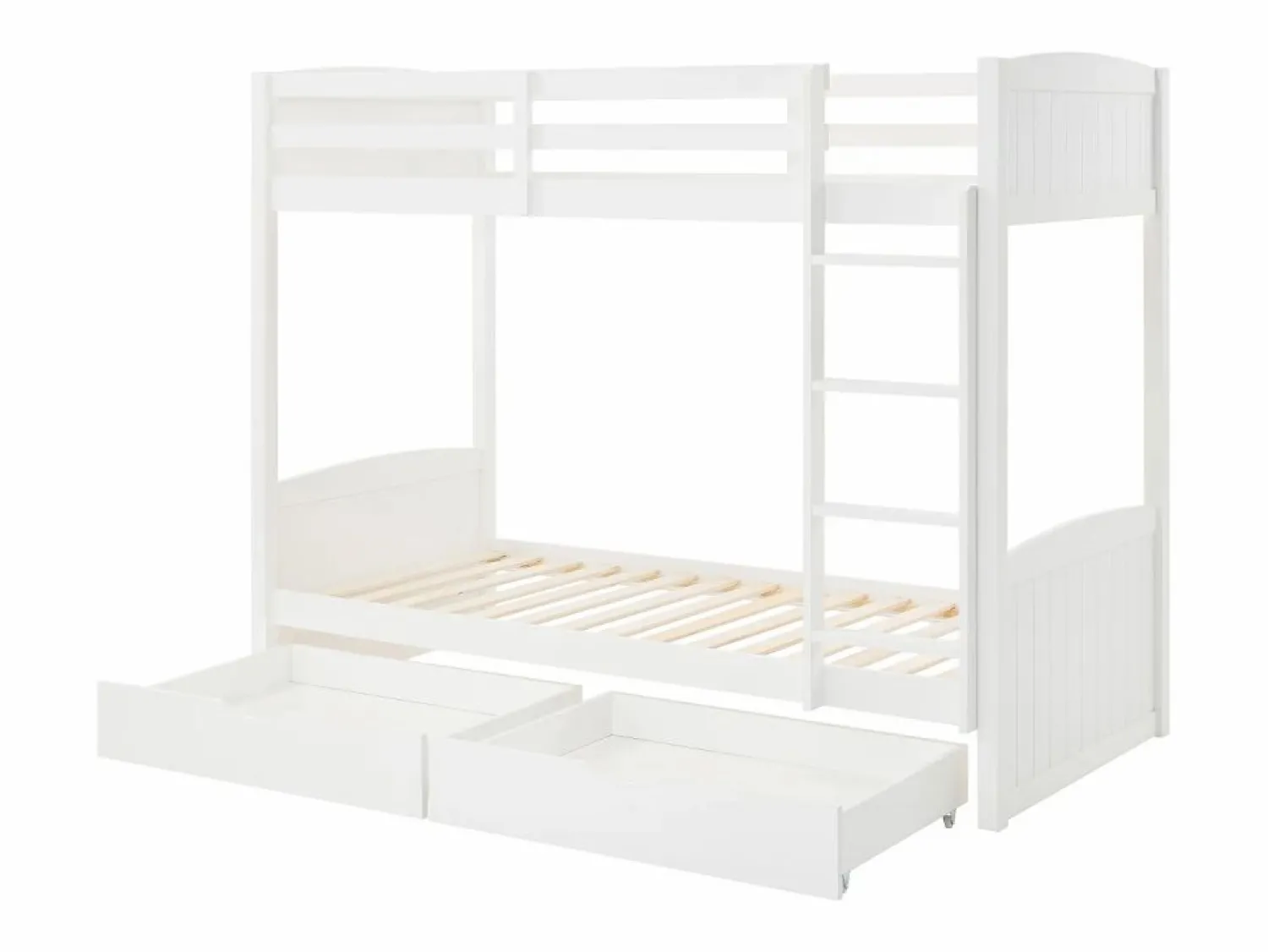 Online Litera 2 x 90 x 200 cm con 2 cajones en pino y MDF + colchones - LIMODARA Cama Litera