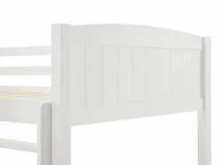 Outlet Vente-unique Litera 2 x 90 x 200 cm con 2 cajones en Pino y MDF color - LIMODARA Blanco