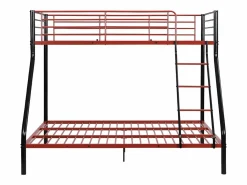 Online Vente-unique Litera 90 x 190 y 140 x 190 cm acero negro y rojo ELEVATIO IV Negro / Rojo