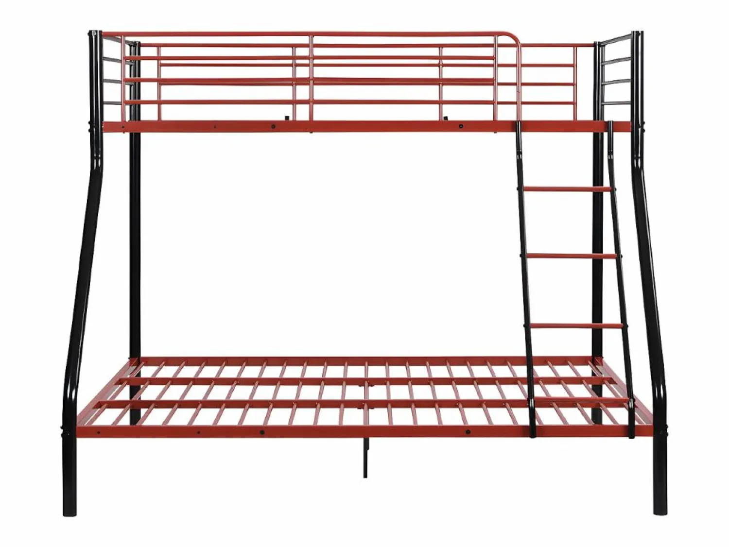 Online Vente-unique Litera 90 x 190 y 140 x 190 cm acero negro y rojo ELEVATIO IV Negro / Rojo