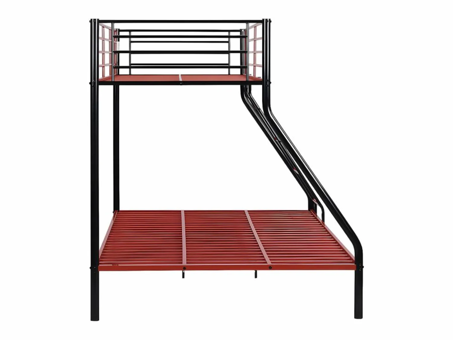 Online Vente-unique Litera 90 x 190 y 140 x 190 cm acero negro y rojo ELEVATIO IV Negro / Rojo