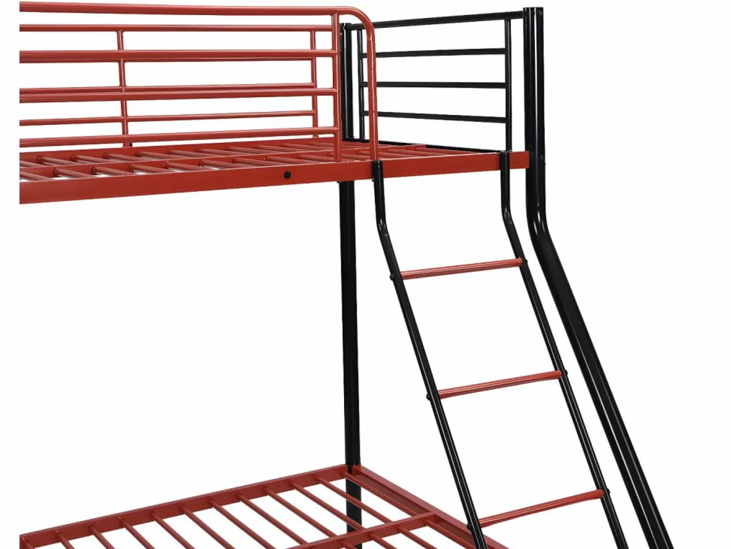 Online Vente-unique Litera 90 x 190 y 140 x 190 cm acero negro y rojo ELEVATIO IV Negro / Rojo