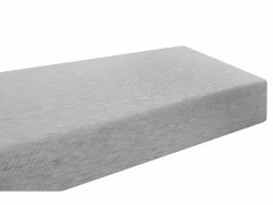 Vente-unique Litera alta 90 x 200 cm escritorio, sofá y almacenamiento de pino y MDF + colchón - GOLIATH