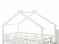 Hot Vente-unique Litera cabaña 90 x 190 cm en pino y MDF color + colchón - TALETY Blanco