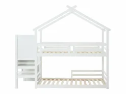 Sale Litera cabaña 90 x 190 cm en pino y MDF color - TALETY Cama Litera