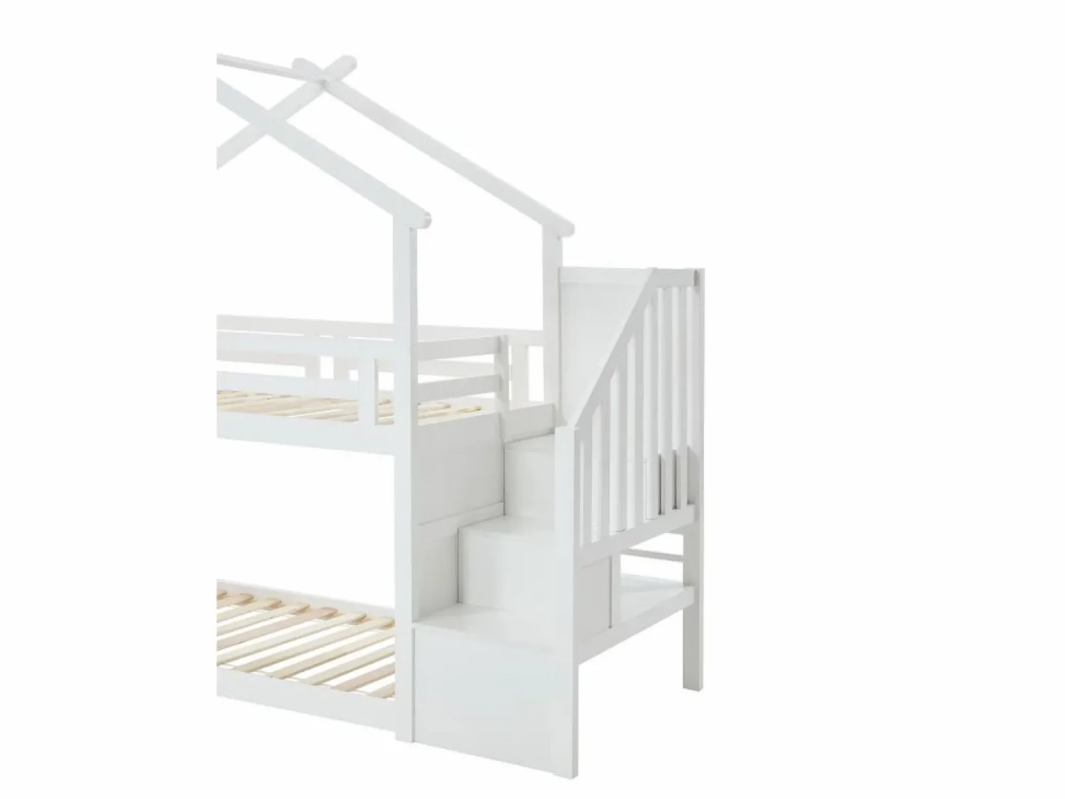 Sale Litera cabaña 90 x 190 cm en pino y MDF color - TALETY Cama Litera