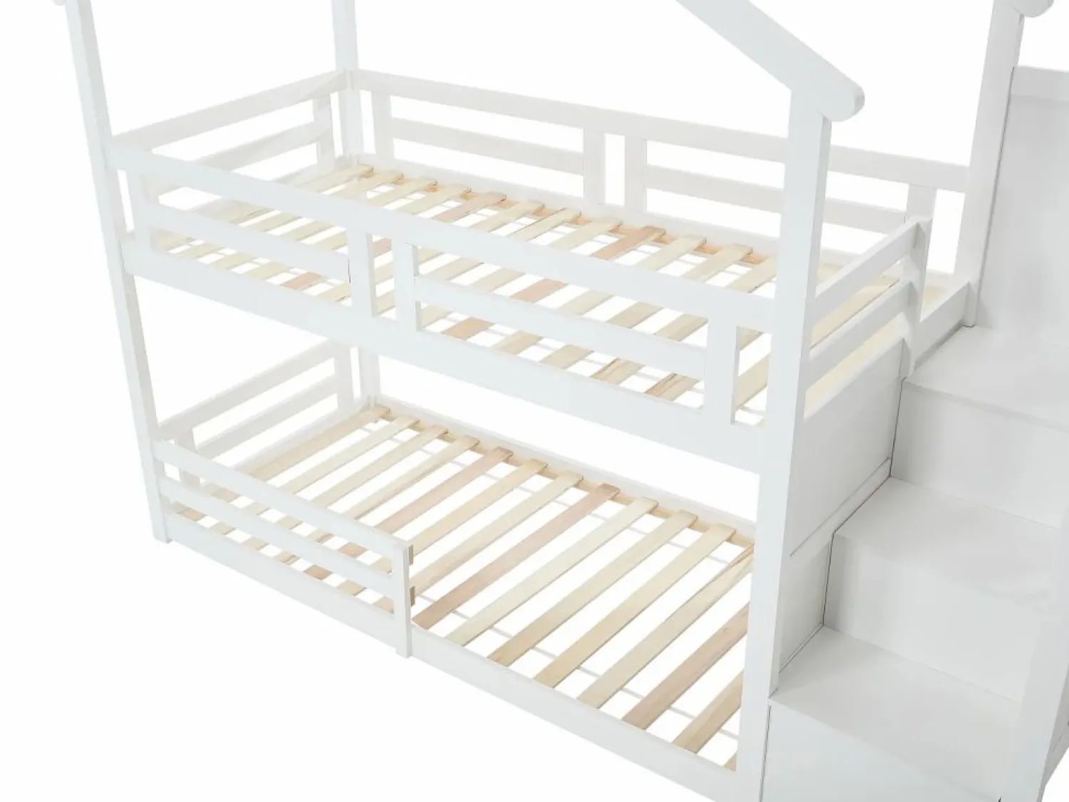 Sale Litera cabaña 90 x 190 cm en pino y MDF color - TALETY Cama Litera