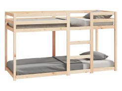 Clicnbuy Litera de madera maciza de pino 75x190 cm